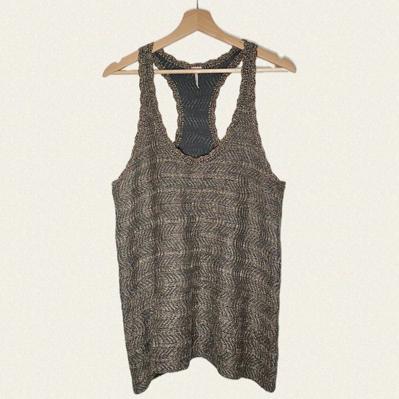 Free People Metallic Knit Tank - Picture 1 of 3